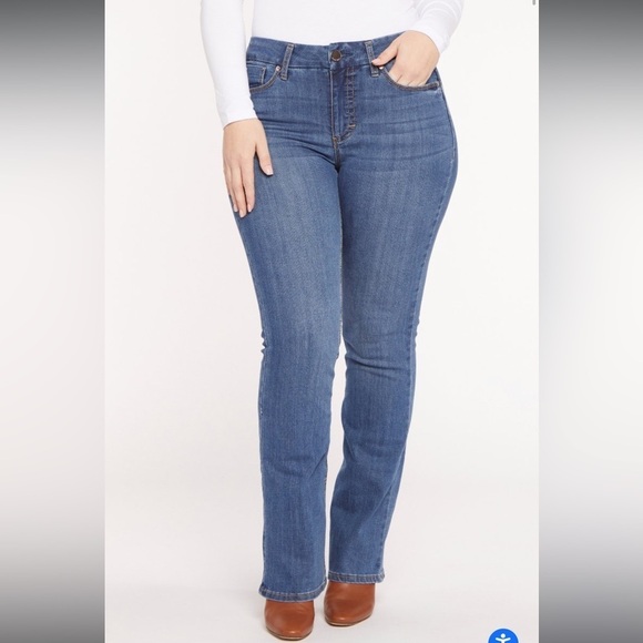 NWT Seven7 High Rise TUMMYLESS MICRO BOOT CUT JEAN Harlem Color Sz 4 - Picture 4 of 13